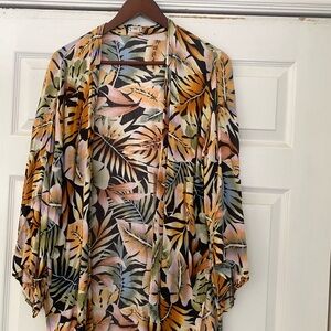Billabong tropical blouse top